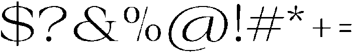 Auralic Variable Light ttf (300) Font OTHER CHARS
