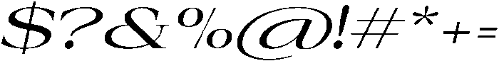 Auralic Variable Medium Expanded Italic ttf (500) Font OTHER CHARS