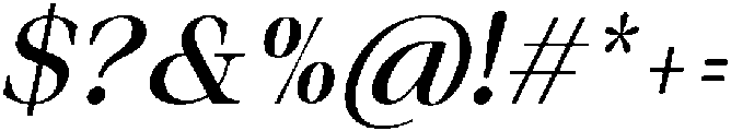 Auralic Variable Medium High Condensed Italic ttf (500) Font OTHER CHARS