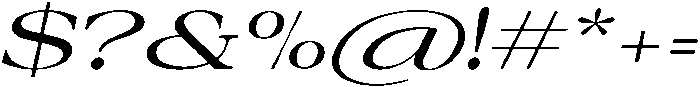 Auralic Variable Medium High Expanded Italic ttf (500) Font OTHER CHARS