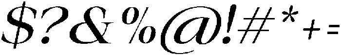 Auralic Variable Medium Semi Condensed Italic ttf (500) Font OTHER CHARS