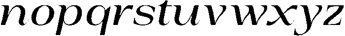 Auralic Variable Medium Semi Condensed Italic ttf (500) Font LOWERCASE