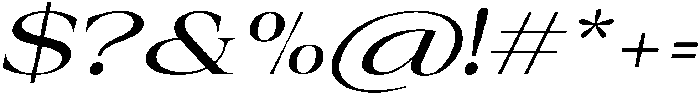 Auralic Variable Medium Semi Expanded Italic ttf (500) Font OTHER CHARS