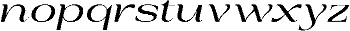 Auralic Variable Medium Semi Expanded Italic ttf (500) Font LOWERCASE
