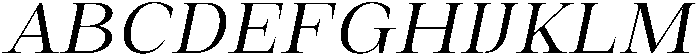 Auralic Variable Semi Condensed Italic ttf (400) Font UPPERCASE