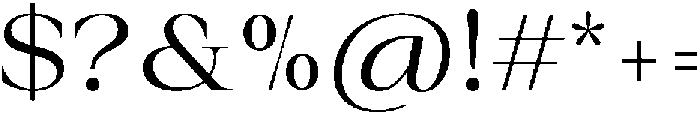 Auralic Variable Semi Condensed ttf (400) Font OTHER CHARS