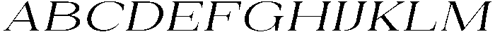 Auralic Variable Semi Expanded Italic ttf (400) Font UPPERCASE