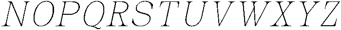 Auralic Variable Thin Condensed Italic ttf (100) Font UPPERCASE