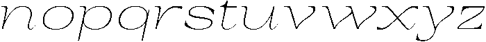 Auralic Variable Thin Expanded Italic ttf (100) Font LOWERCASE