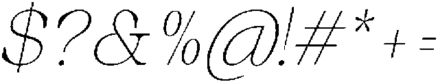 Auralic Variable Thin High Condensed Italic ttf (100) Font OTHER CHARS