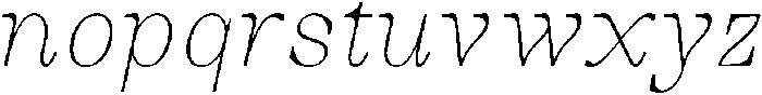 Auralic Variable Thin High Condensed Italic ttf (100) Font LOWERCASE