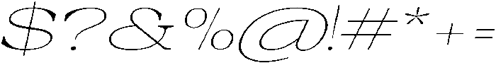 Auralic Variable Thin High Expanded Italic ttf (100) Font OTHER CHARS