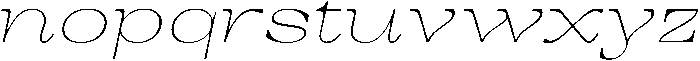 Auralic Variable Thin High Expanded Italic ttf (100) Font LOWERCASE