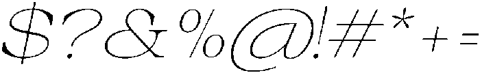 Auralic Variable Thin High Italic ttf (100) Font OTHER CHARS