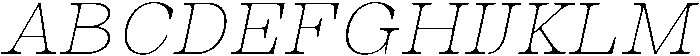 Auralic Variable Thin High Semi Condensed Italic ttf (100) Font UPPERCASE