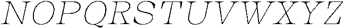 Auralic Variable Thin High Semi Condensed Italic ttf (100) Font UPPERCASE