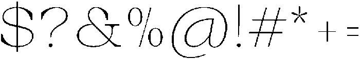 Auralic Variable Thin High Semi Condensed ttf (100) Font OTHER CHARS