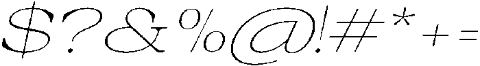 Auralic Variable Thin High Semi Expanded Italic ttf (100) Font OTHER CHARS
