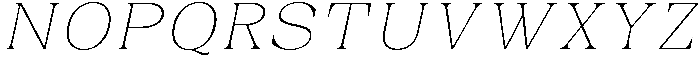 Auralic Variable Thin Semi Condensed Italic ttf (100) Font UPPERCASE