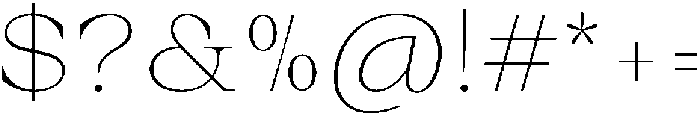 Auralic Variable Thin Semi Condensed ttf (100) Font OTHER CHARS