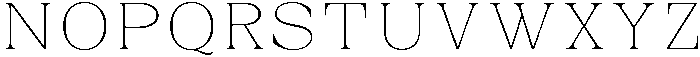 Auralic Variable Thin Semi Condensed ttf (100) Font UPPERCASE