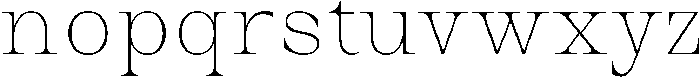 Auralic Variable Thin Semi Condensed ttf (100) Font LOWERCASE