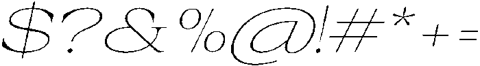 Auralic Variable Thin Semi Expanded Italic ttf (100) Font OTHER CHARS