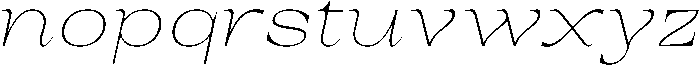 Auralic Variable Thin Semi Expanded Italic ttf (100) Font LOWERCASE