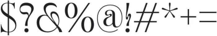 Auratica Regular otf (400) Font OTHER CHARS