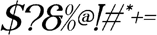 Aureilyth Italic otf (400) Font OTHER CHARS