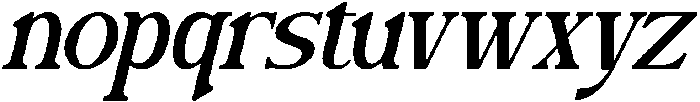 Aureilyth Italic otf (400) Font LOWERCASE