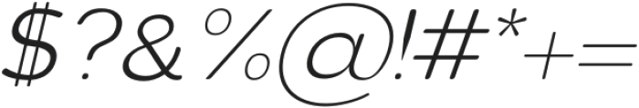 Aurel Round Light Italic otf (300) Font OTHER CHARS
