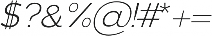 Aurel light-italic otf (300) Font OTHER CHARS