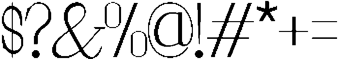 Aureli otf (400) Font OTHER CHARS