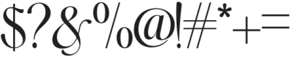 Aurelia Symphony Regular otf (400) Font OTHER CHARS