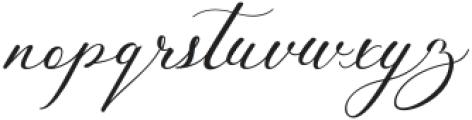 AureliaMarcelina Script otf (400) Font LOWERCASE