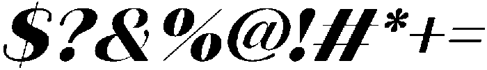 Aurelise Extra Bold Italic otf (700) Font OTHER CHARS