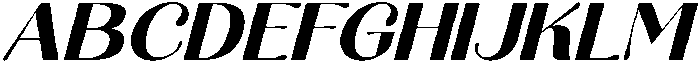 Aurelise Extra Bold Italic otf (700) Font UPPERCASE