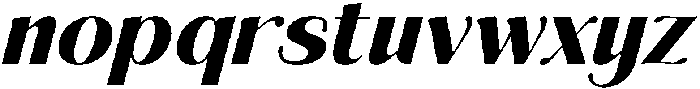 Aurelise Extra Bold Italic otf (700) Font LOWERCASE