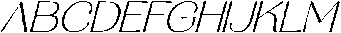 Aurelise Extra Light Italic otf (200) Font UPPERCASE