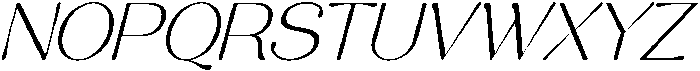 Aurelise Extra Light Italic otf (200) Font UPPERCASE