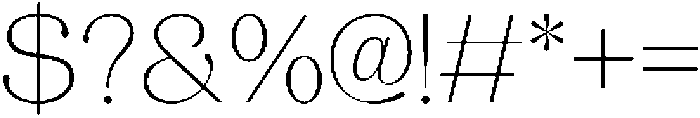 Aurelise Thin otf (100) Font OTHER CHARS