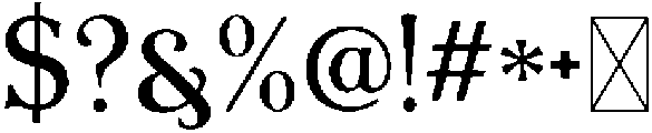Aurelius Regular ttf (400) Font OTHER CHARS