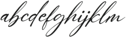 Aureliya Homnalej Italic otf (400) Font LOWERCASE