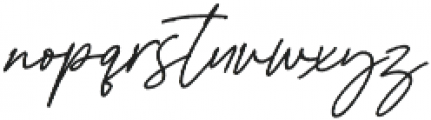 Aurelly Signature Slant ALT otf (400) Font LOWERCASE