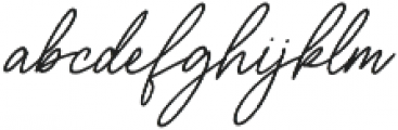 Aurelly Signature Slant otf (400) Font LOWERCASE