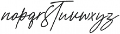 Aurelly Signature Slant otf (400) Font LOWERCASE