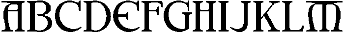 Aurelyne Regular otf (400) Font UPPERCASE