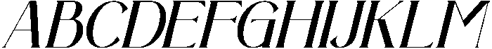 Aurenza Italic otf (400) Font UPPERCASE