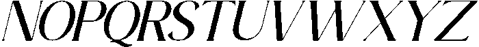 Aurenza Italic otf (400) Font UPPERCASE